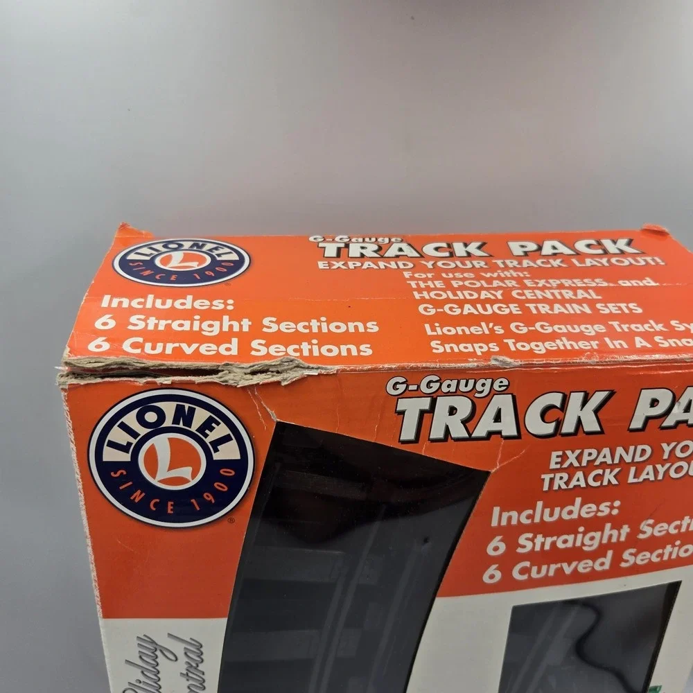 Lionel G Gauge 10 Straight Track & 6 Curved Railroad Track 7-1101 Polar Express